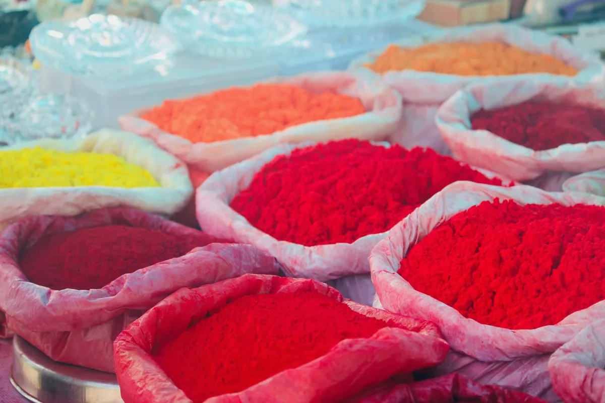 Photographie évoquant la couleur rouge